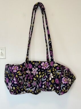 Vera Bradley large quilted cotton duffel bag